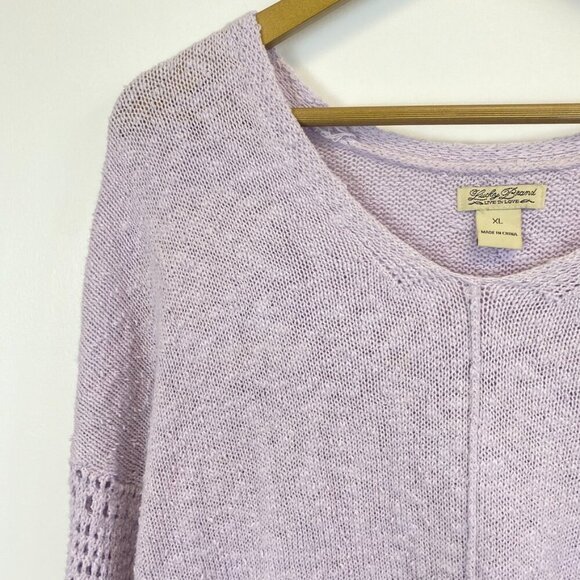 Lucky Brand Purple Knit Sweater - Picture 4 of 12
